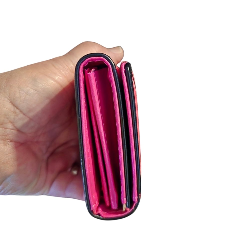 Botusi Pink and Black Wallet NWOT - Picture 4 of 5